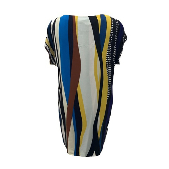 Diane Von Furstenburg Silk Shift Dress, Size P - Picture 2 of 2